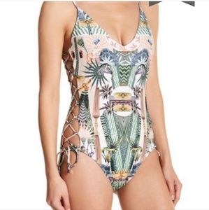 RACHEL ROY Cleopatra Print Swimsuit
